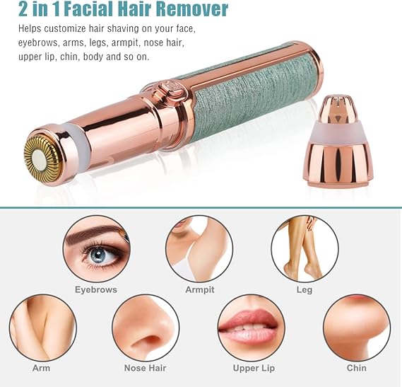 2 in 1 Facial and Eye Brow Hair Remover |🎁Free Gift |🚚Free COD